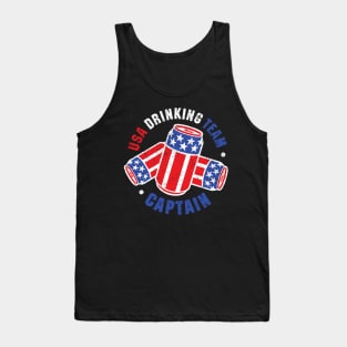 USA Drinking Team Captain Tank Top